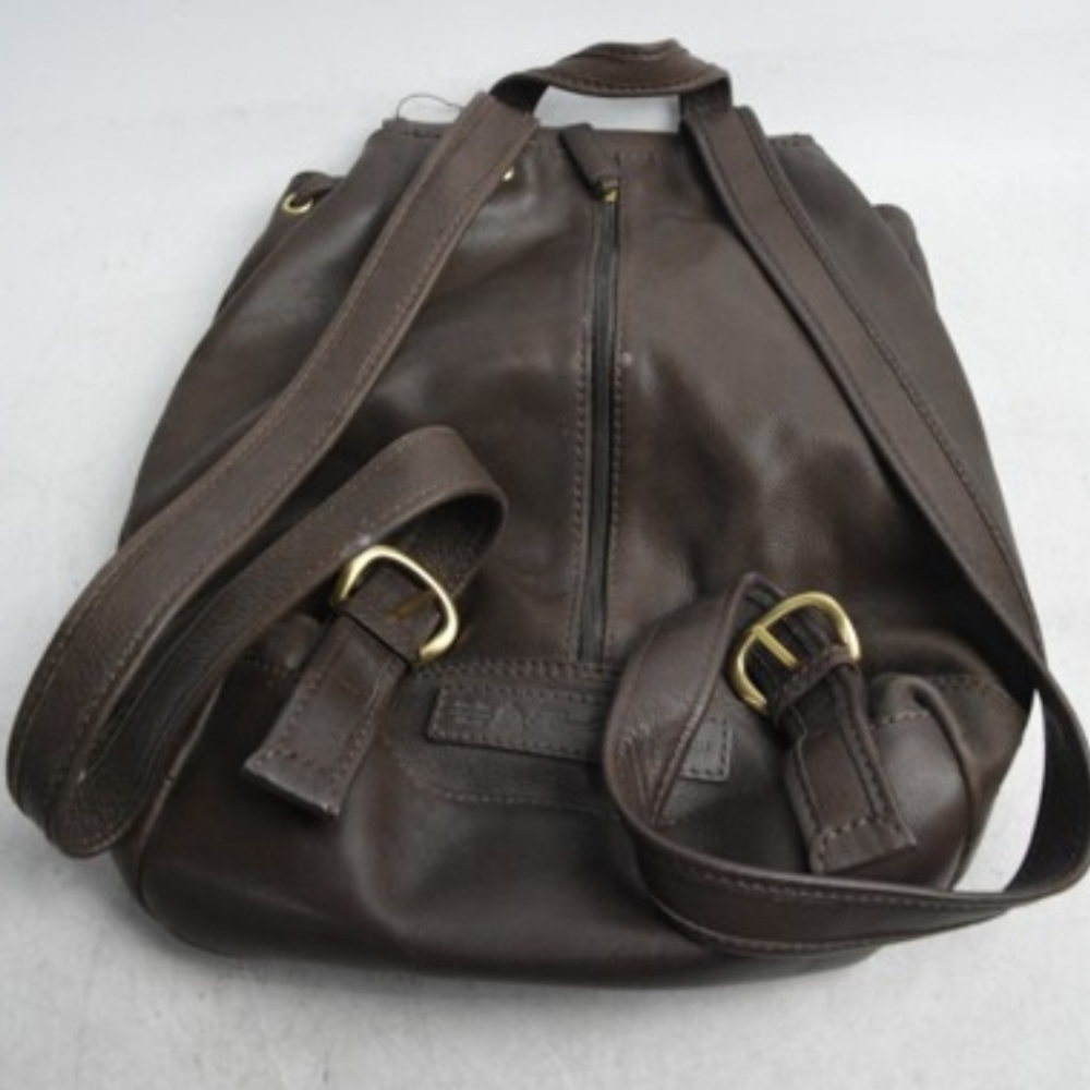 RARE FOSSIL Backpack Genuine Leather Bag RESTORED - Picture 2 of 4
